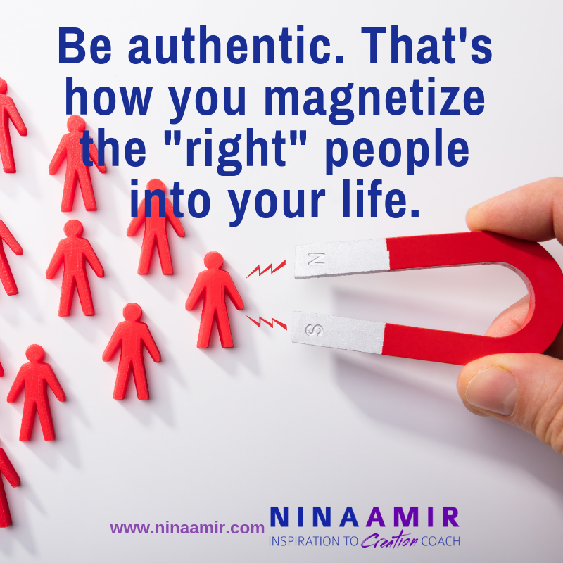 be authentic and become a magnet