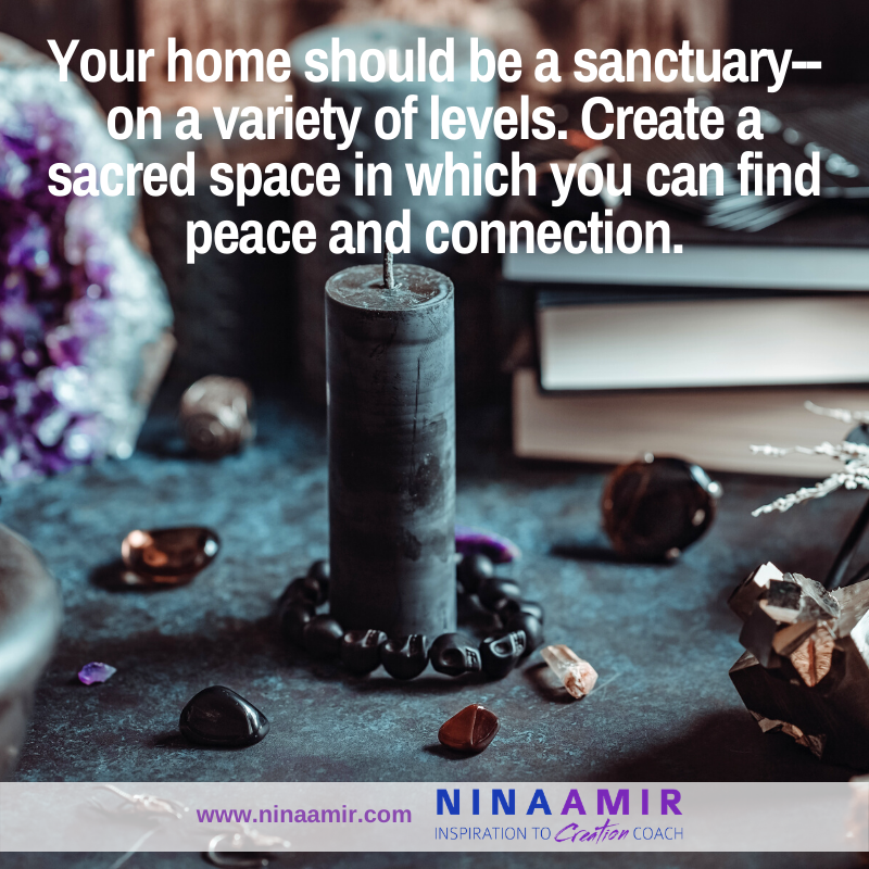 create a sanctuary or sacred space in your home