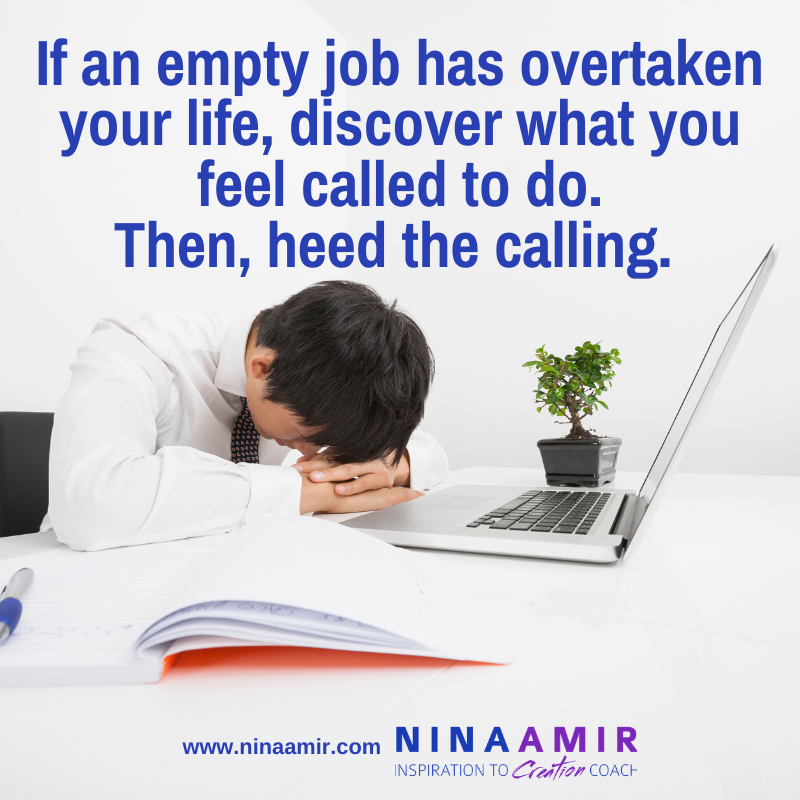 do a job vs. pursue a calling