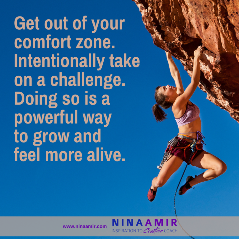 Rise Out of Your Comfort Zone by Taking a Challenge - Nina Amir
