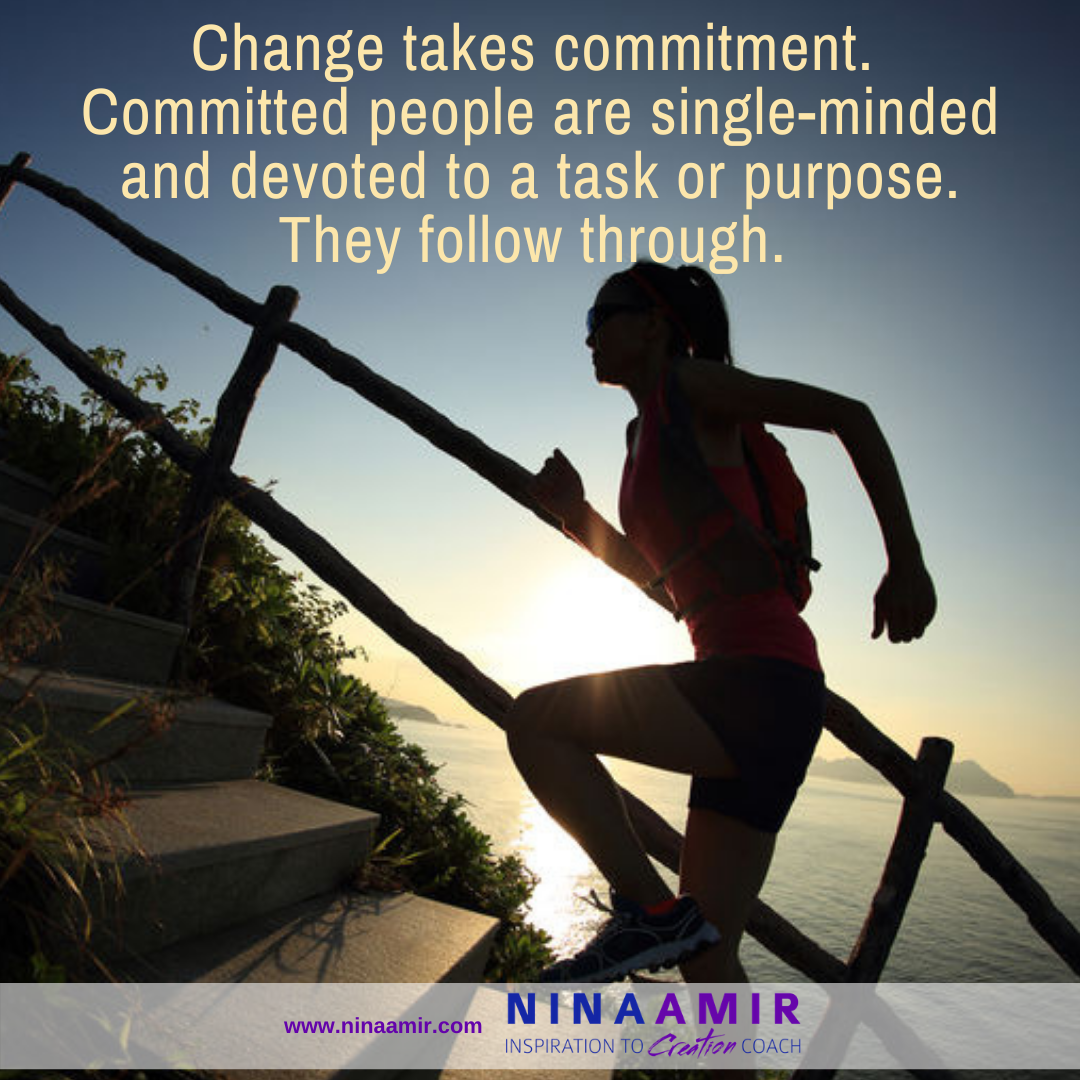 commit to change