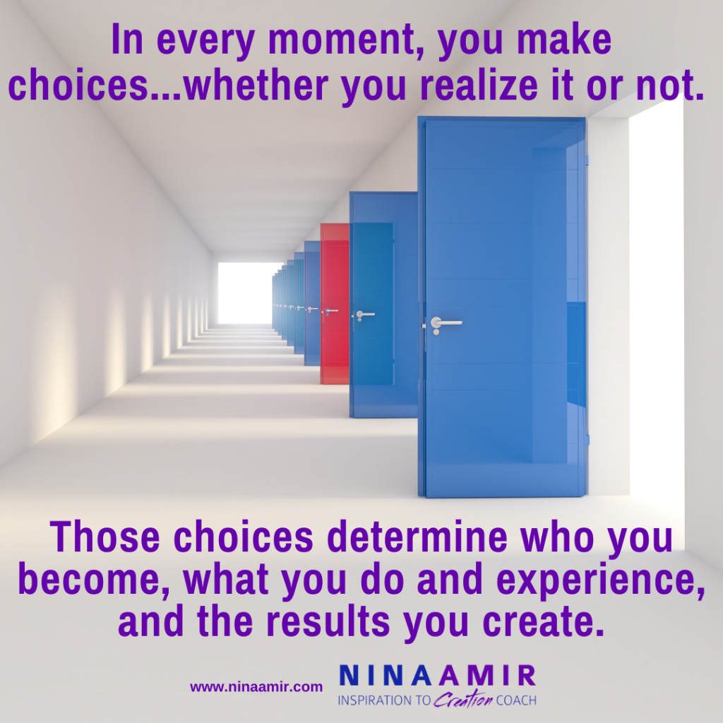 create yourself and your life with choices