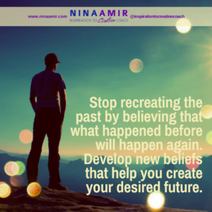 change your beliefs to create your desired future.