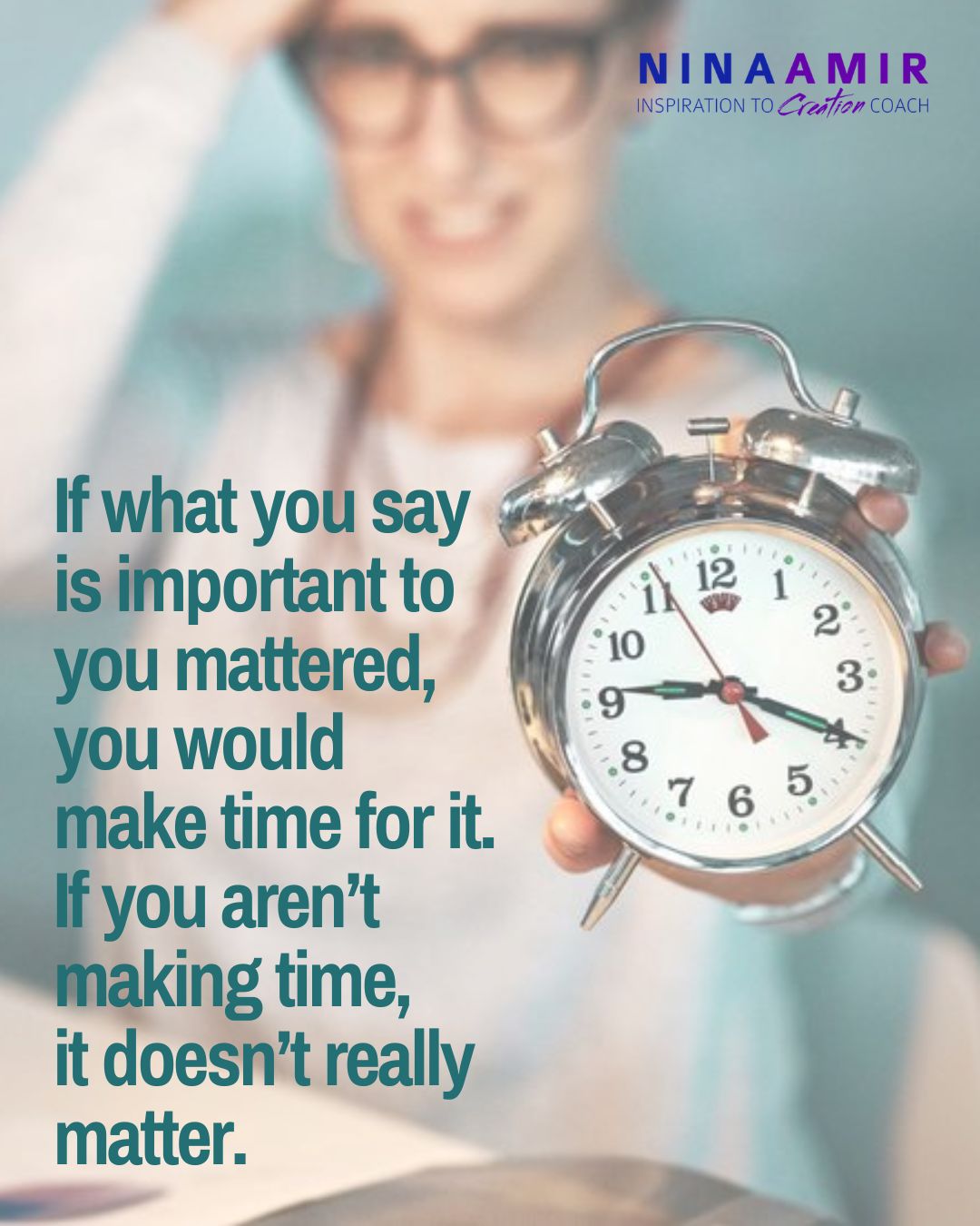 You make time for what matters