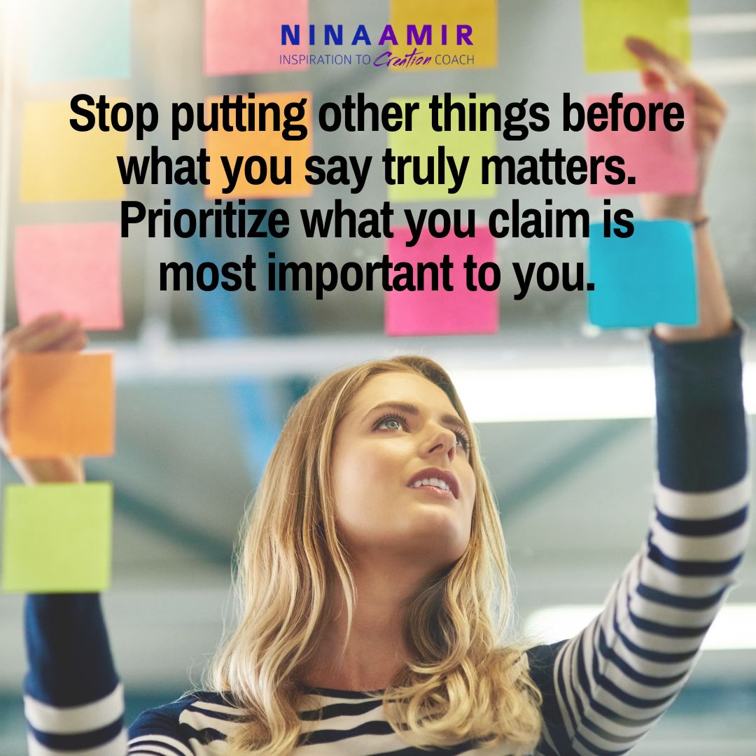 Make what you say is important you only priority